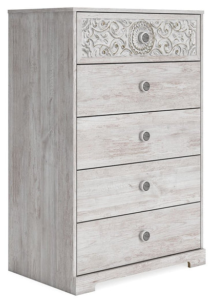 Paxberry - Whitewash - Five Drawer Chest