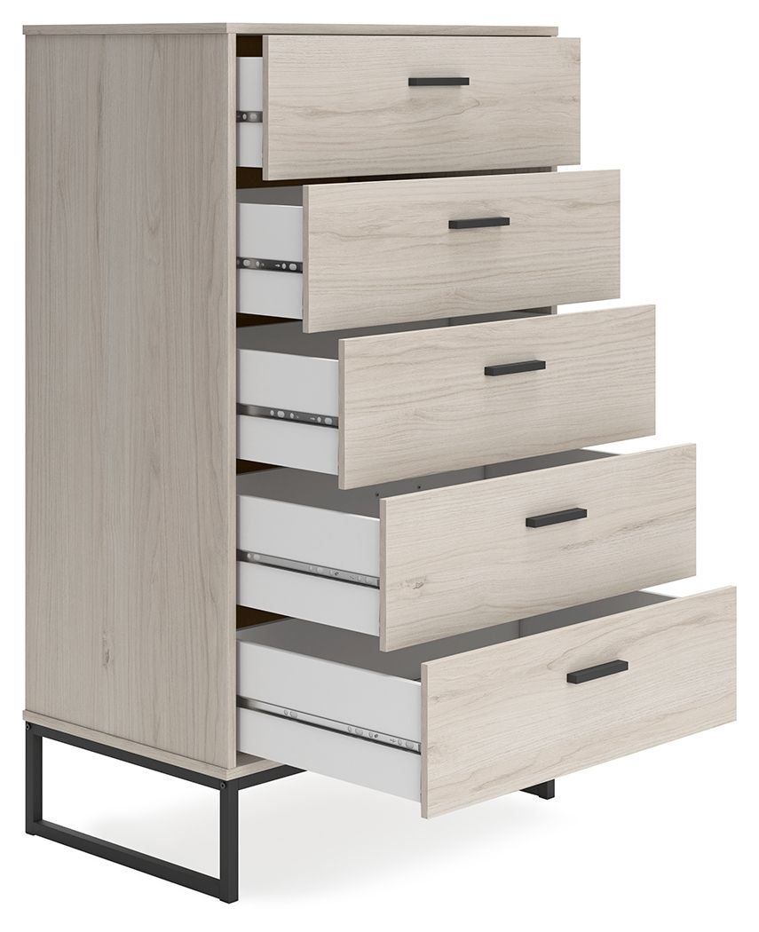 Socalle - Light Natural - Five Drawer Chest