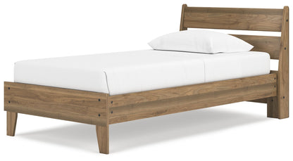 Deanlow - Honey - Twin Platform Panel Bed