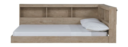 Oliah - Natural - Full Bookcase Storage Bed