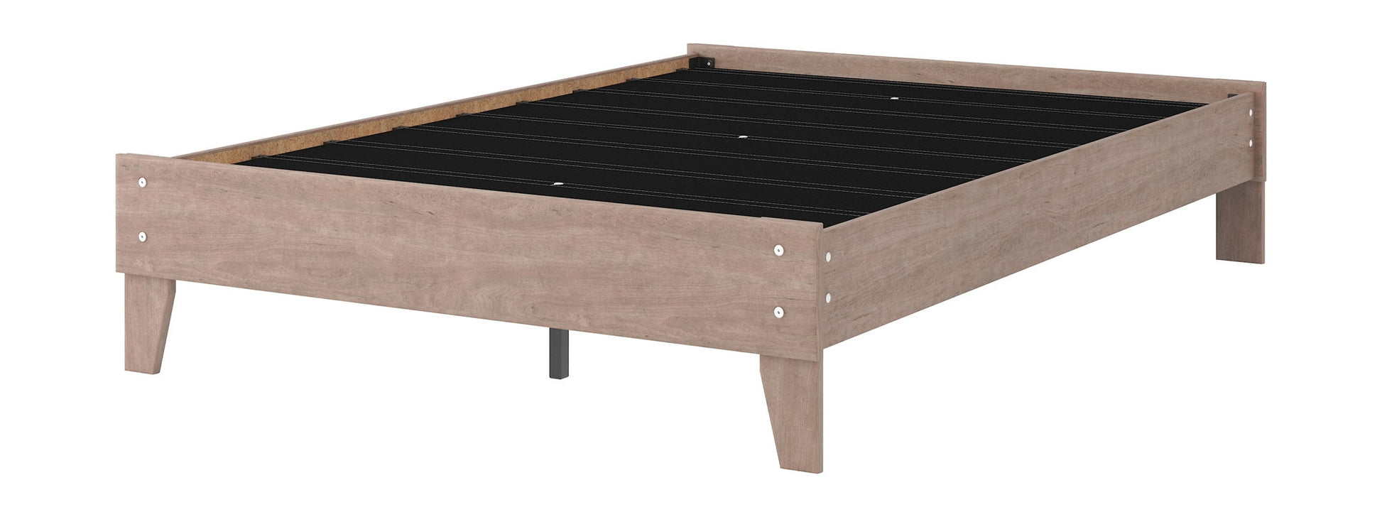 Flannia - Gray - Full Platform Bed 1