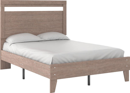 Flannia - Gray - Full Platform Bed 4