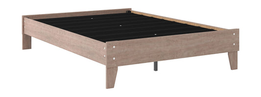 Flannia - Gray - Full Platform Bed