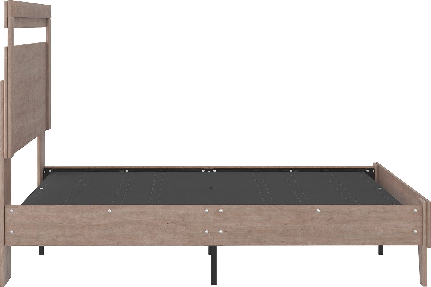 Flannia - Gray - Full Panel Platform Bed 4