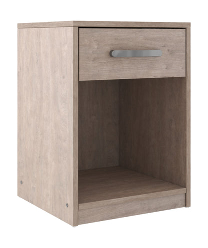Flannia - Gray - One Drawer Night Stand
