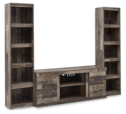 Derekson - Multi Gray - 3-Piece Entertainment Center