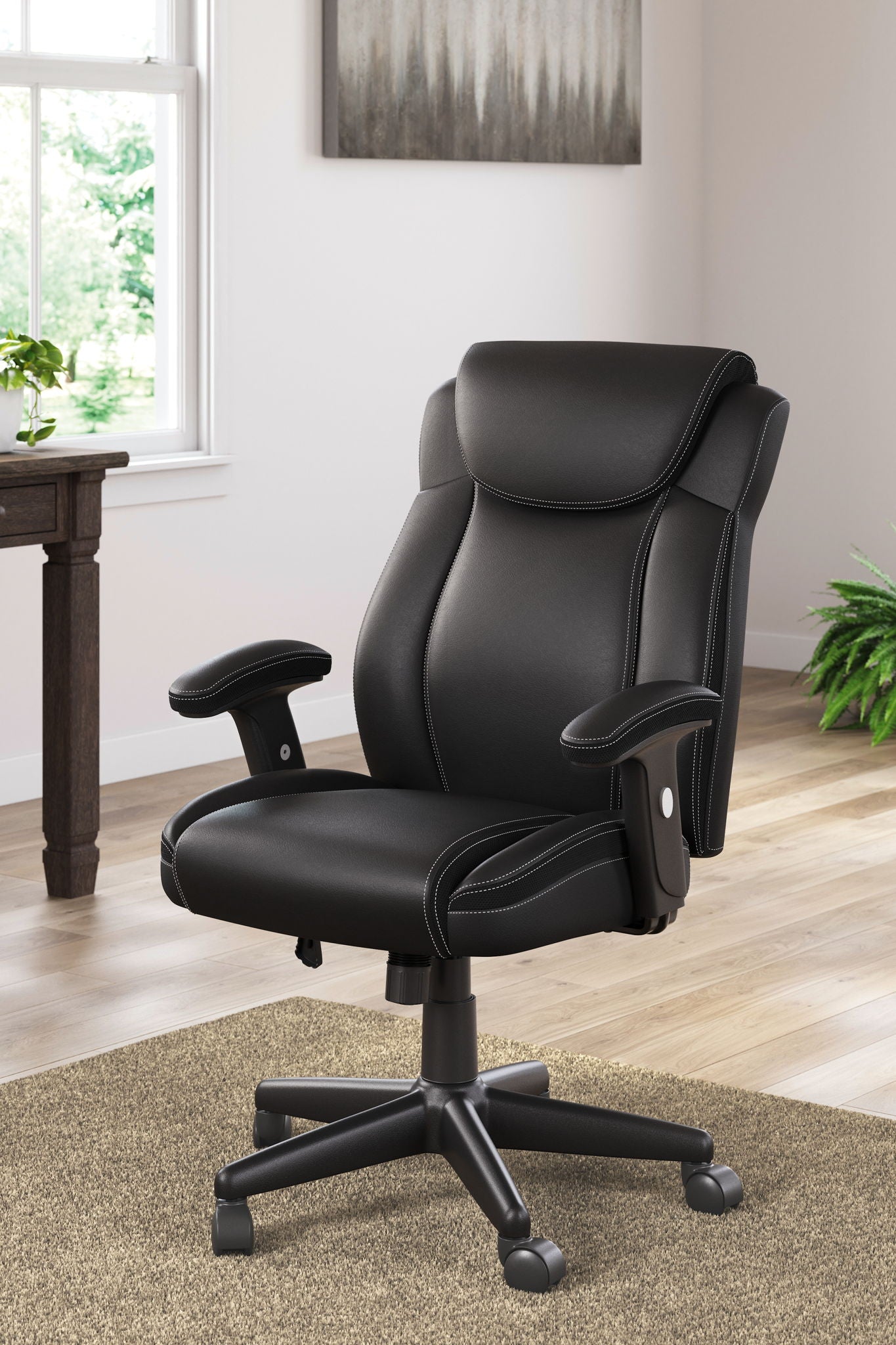 Corbindale - Black - Home Office Swivel Desk Chair