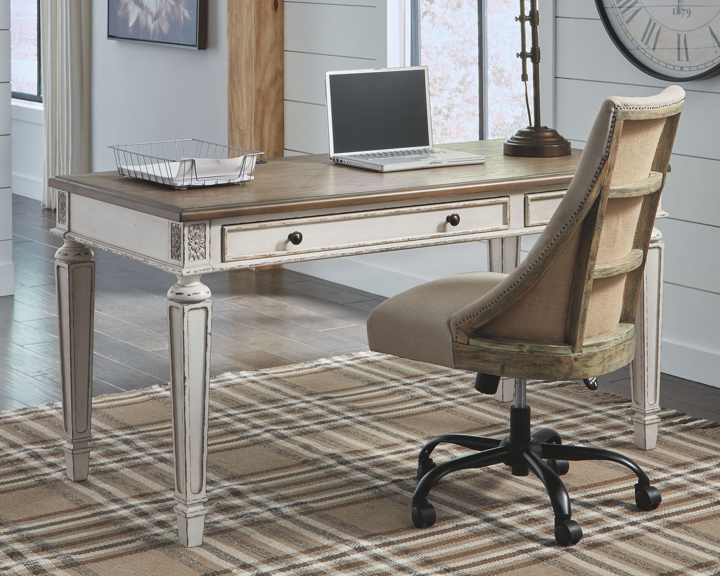 Realyn - Light Brown - Home Office Desk