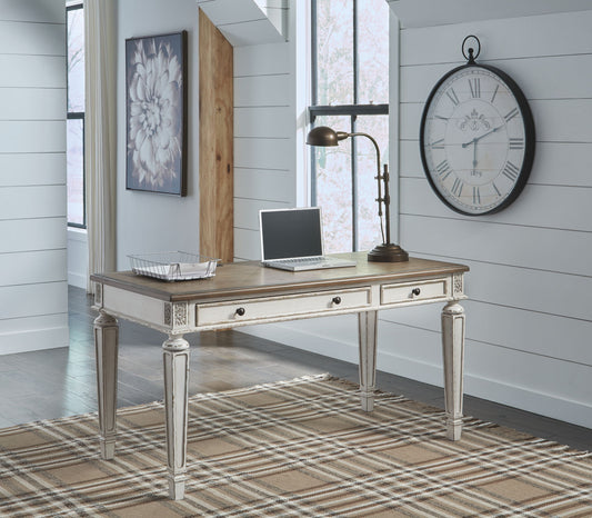 Realyn - Light Brown - Home Office Desk