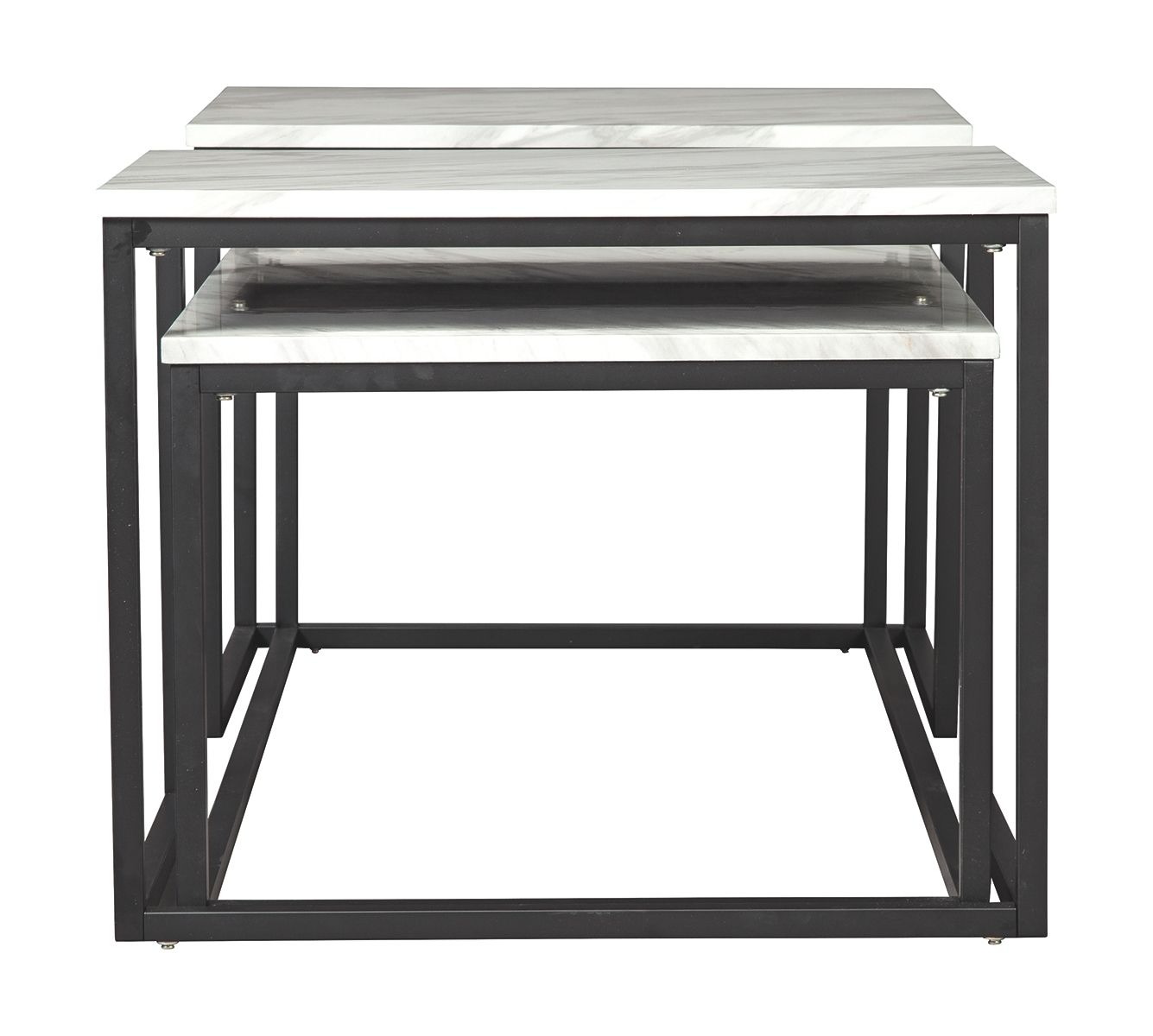 Donnesta - Gray / Black - Occasional Table Set (Set of 3) 2