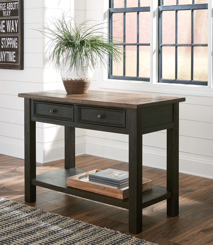 Tyler - Grayish Brown / Black - Sofa Table