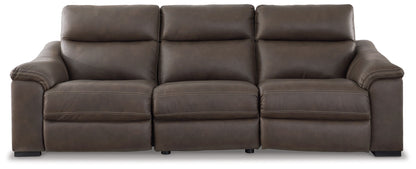 Salvatore - Chocolate - Power Reclining Sofa 3 Pc Sectional