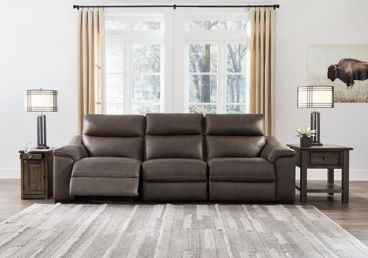 Salvatore - Chocolate - Power Reclining Sofa 3 Pc Sectional