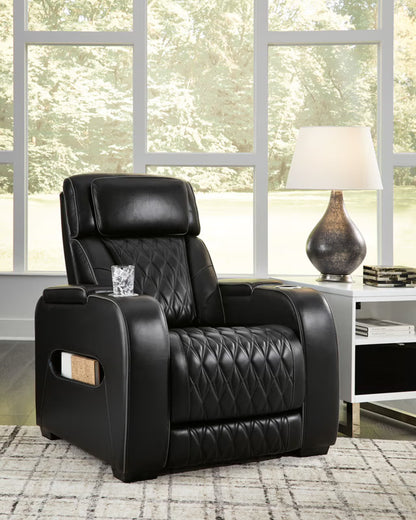 Boyington - Black - Power Recliner/ Adj Headrest