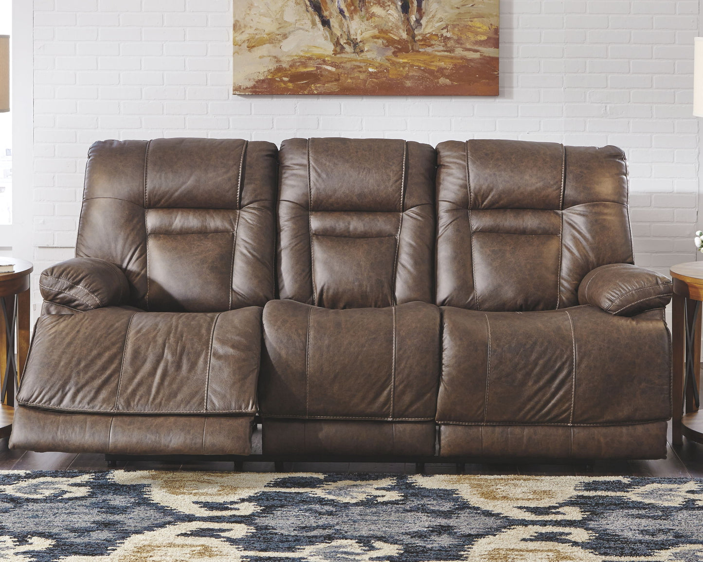 Wurstrow - Umber - Pwr Rec Sofa With Adj Headrest