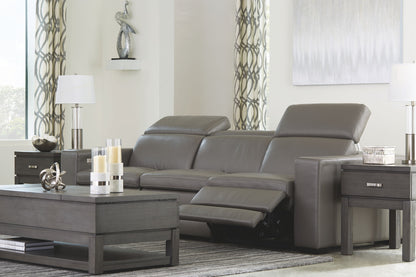Texline - Gray - Power Reclining Sofa