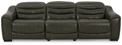 Center Line - Dark Gray - 3-Piece Power Reclining Sectional