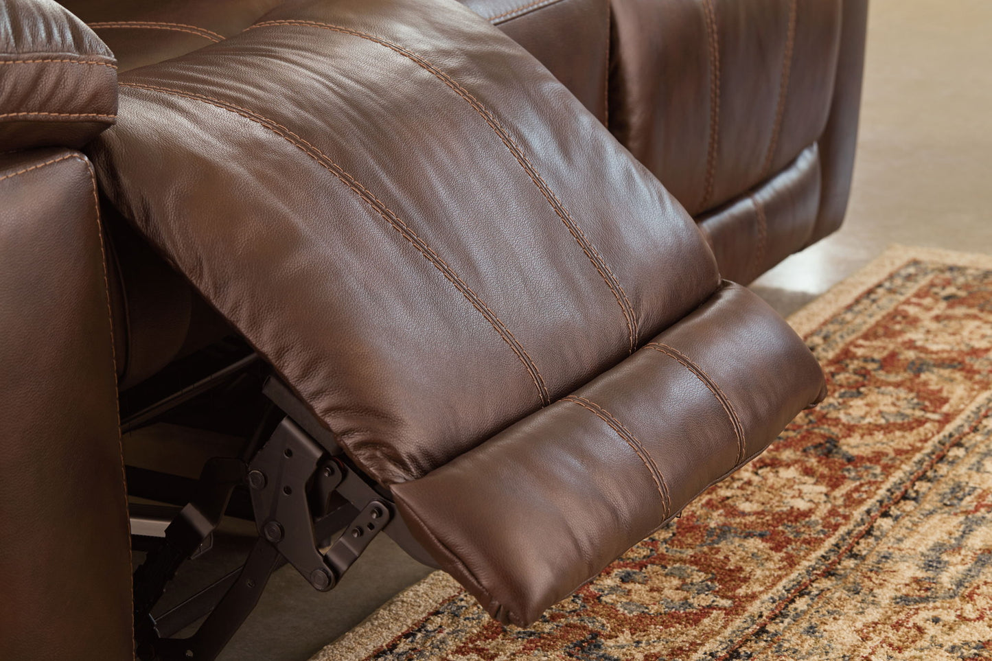 Edmar - Chocolate - Pwr Rec Sofa With Adj Headrest