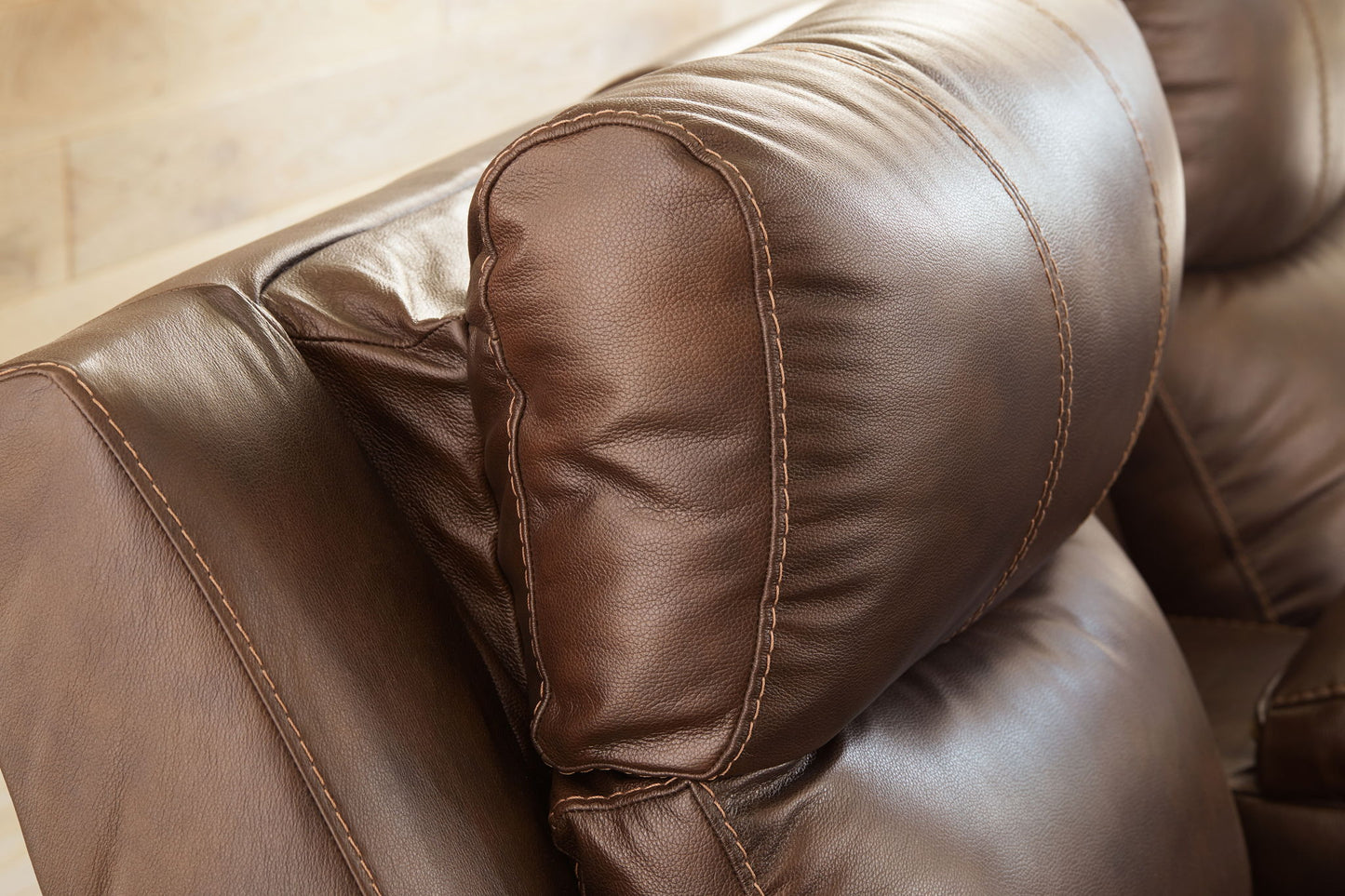 Edmar - Chocolate - Pwr Rec Sofa With Adj Headrest