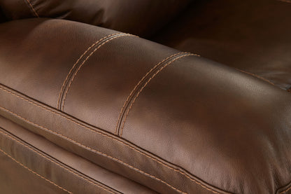 Edmar - Chocolate - Pwr Rec Sofa With Adj Headrest