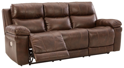 Edmar - Chocolate - Pwr Rec Sofa With Adj Headrest