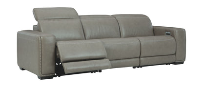 Correze - Gray - Power Sofa 3 Pc Sectional