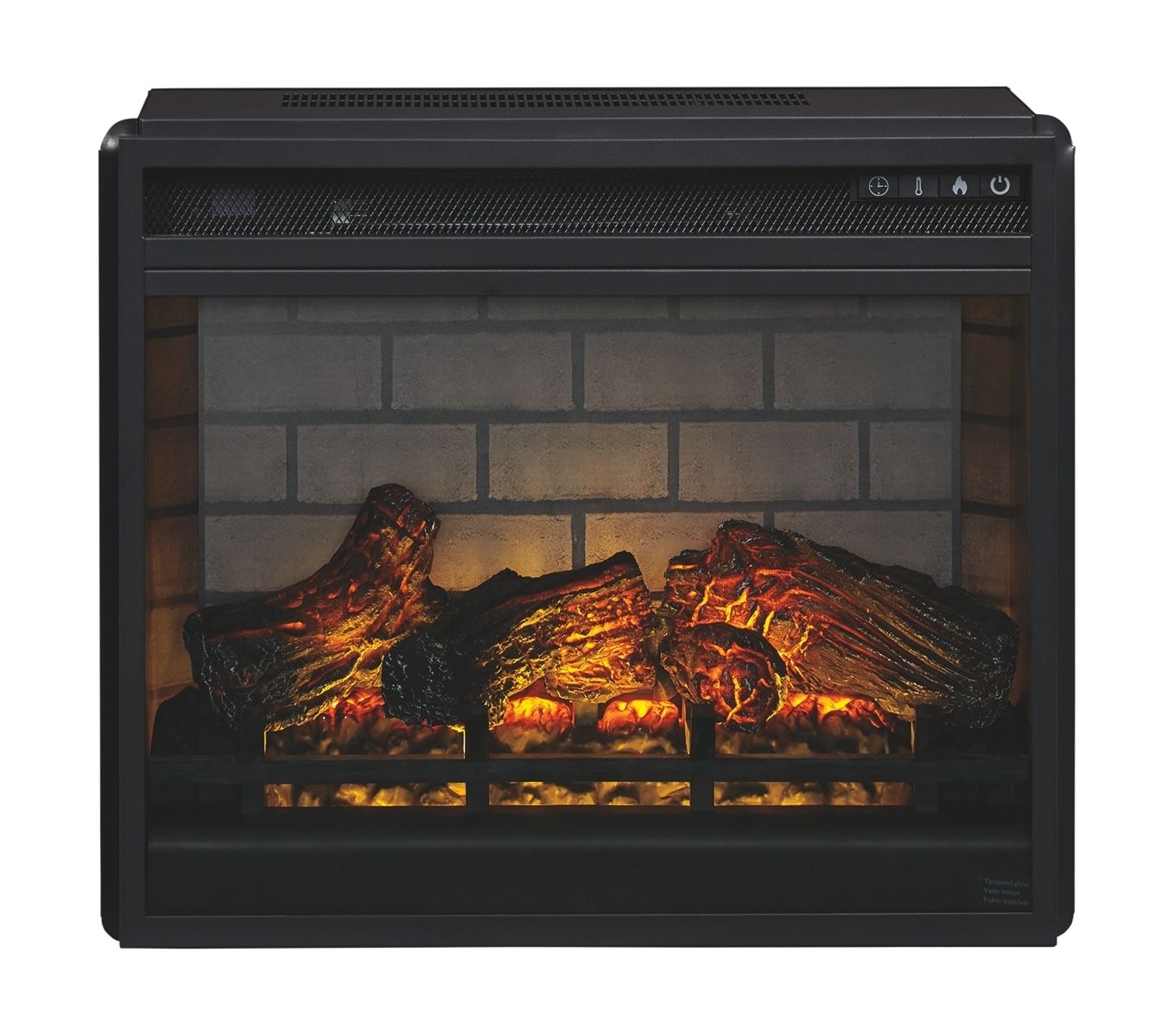 Entertainment - Black - Fireplace Insert Infrared