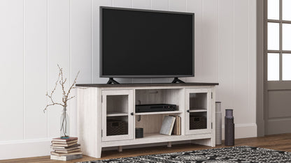 Dorrinson - White - LG TV Stand W/Fireplace Option