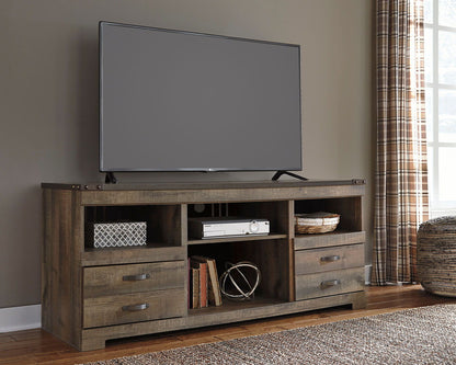 Trinell - Brown - 63" TV Stand W/Fireplace Option