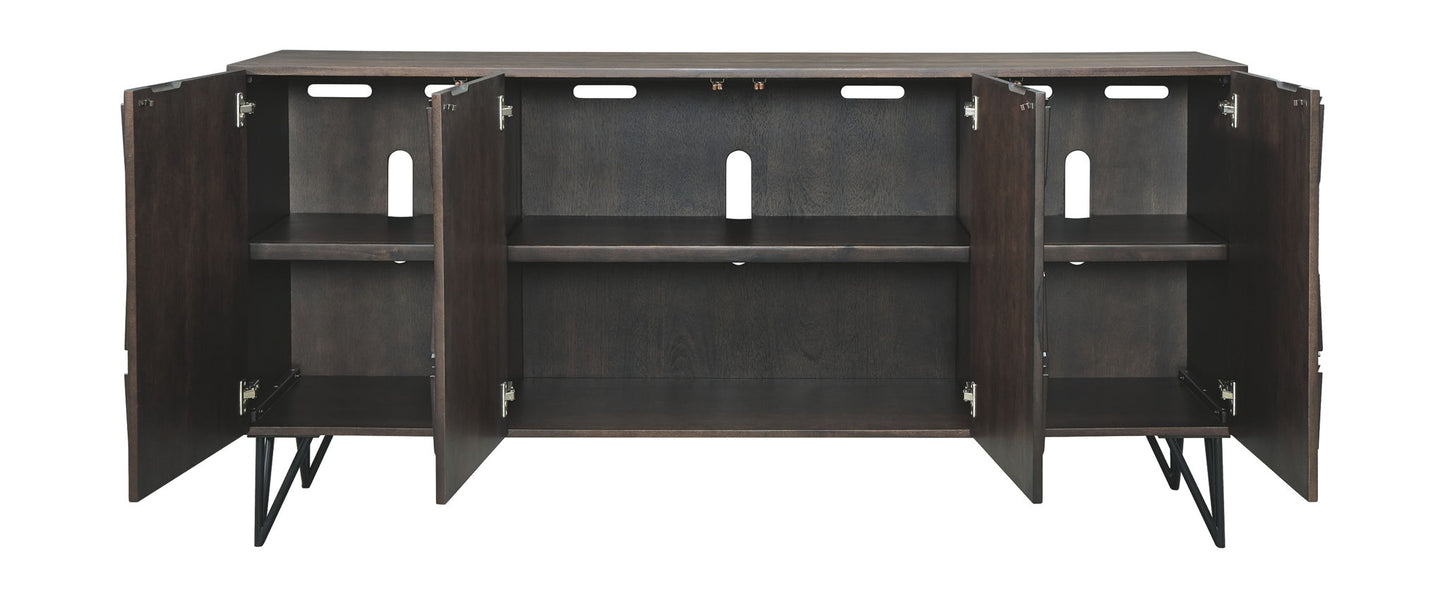 Chasinfield - Dark Brown - Extra Large TV Stand