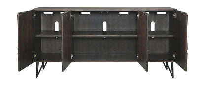 Chasinfield - Dark Brown - Extra Large TV Stand