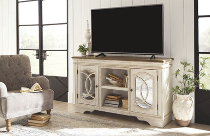 Realyn - Chipped White - Large TV Stand