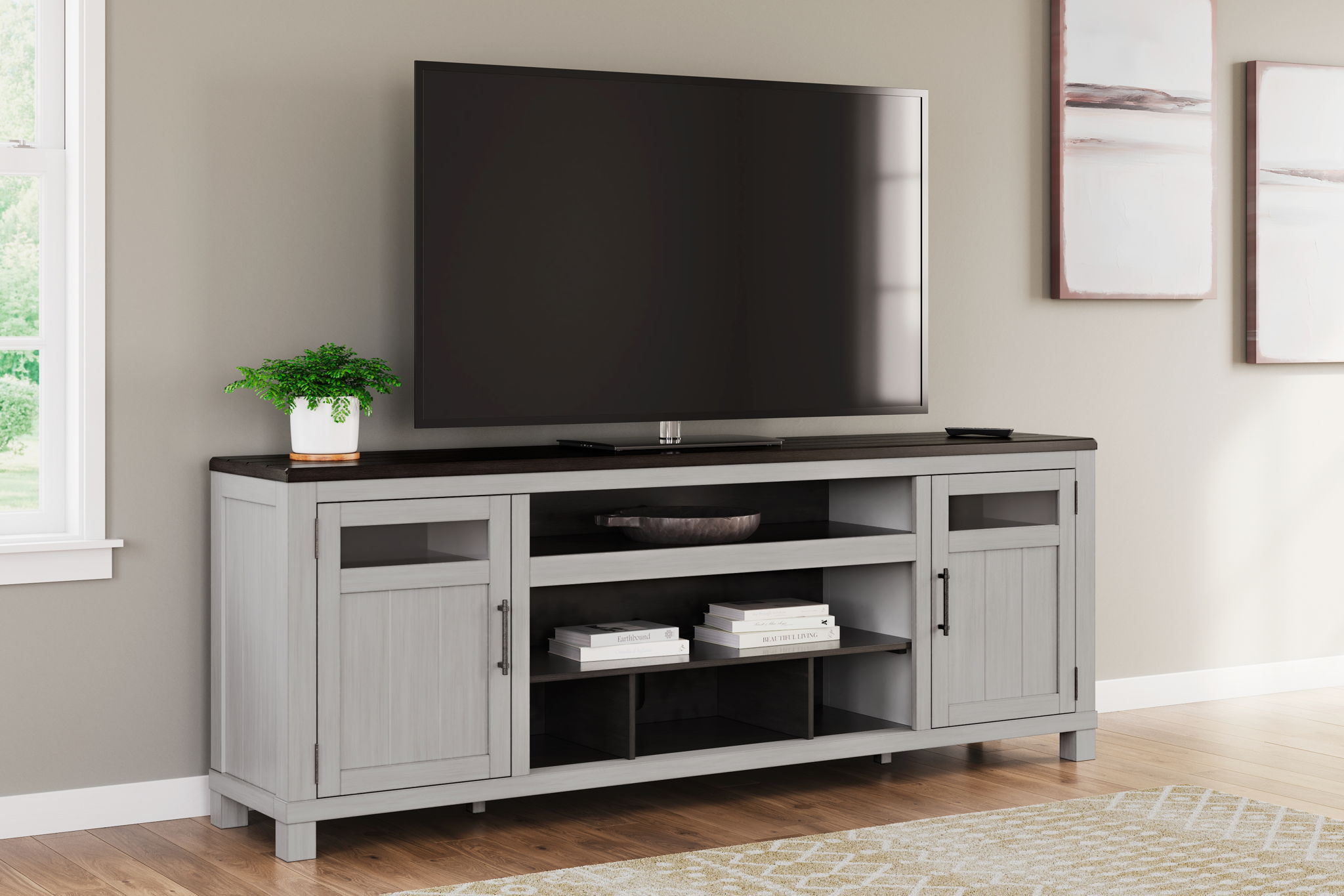 Grey and brown tv unit sales