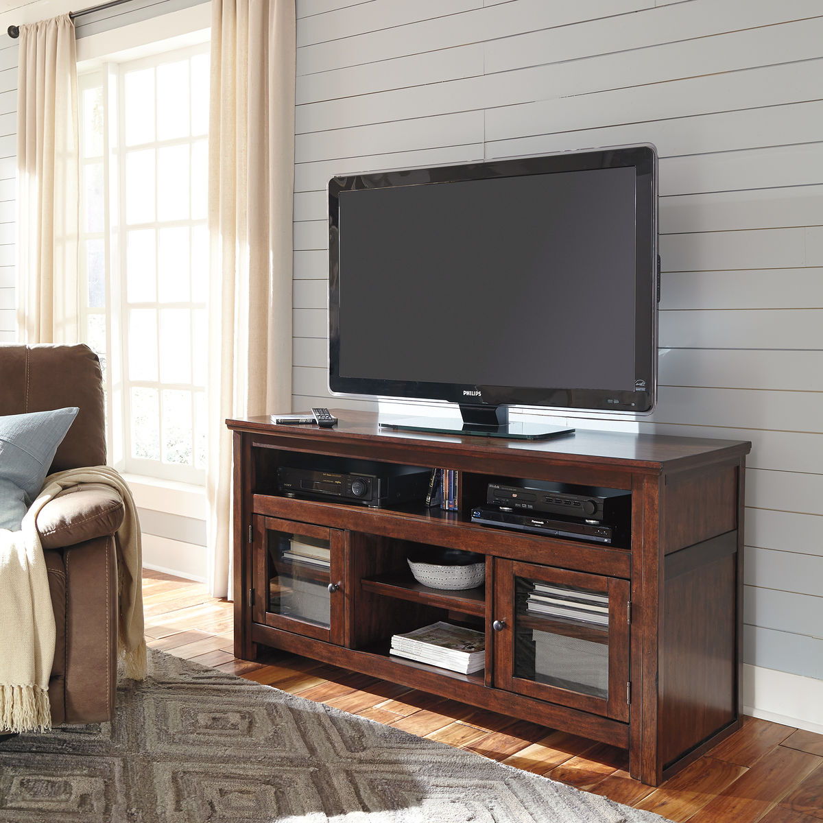 Harpan - Reddish Brown - Large TV Stand