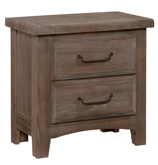 Sawmill - 2-Drawer Nightstand - Saddle Grey