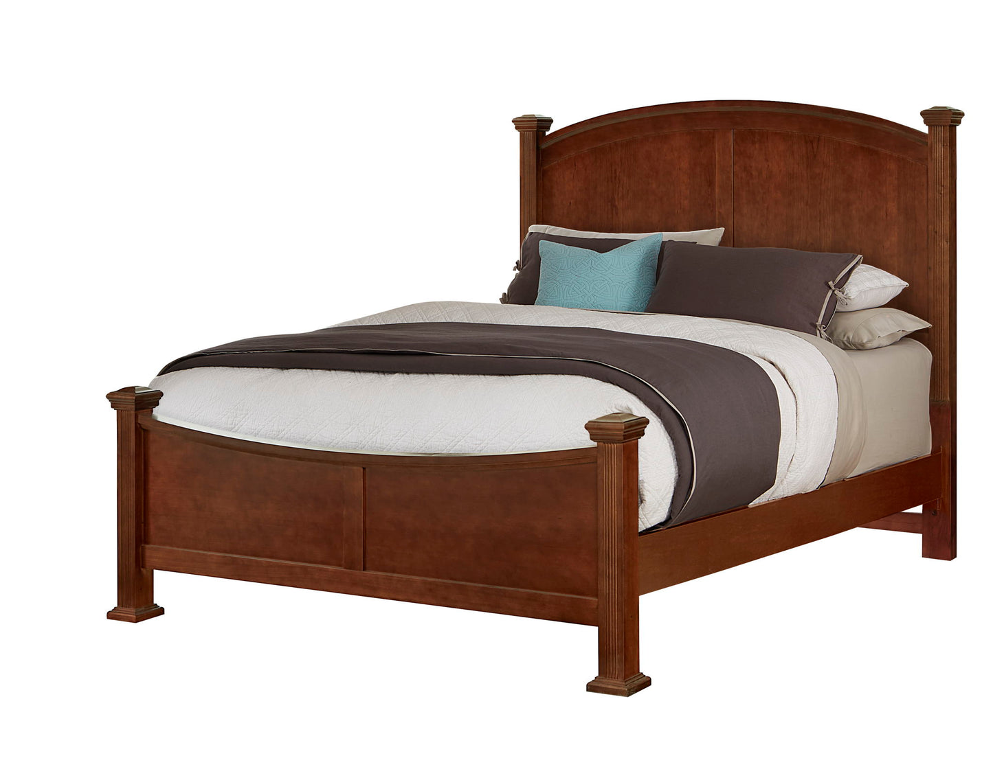 Bonanza - Queen Poster Bed - Cherry