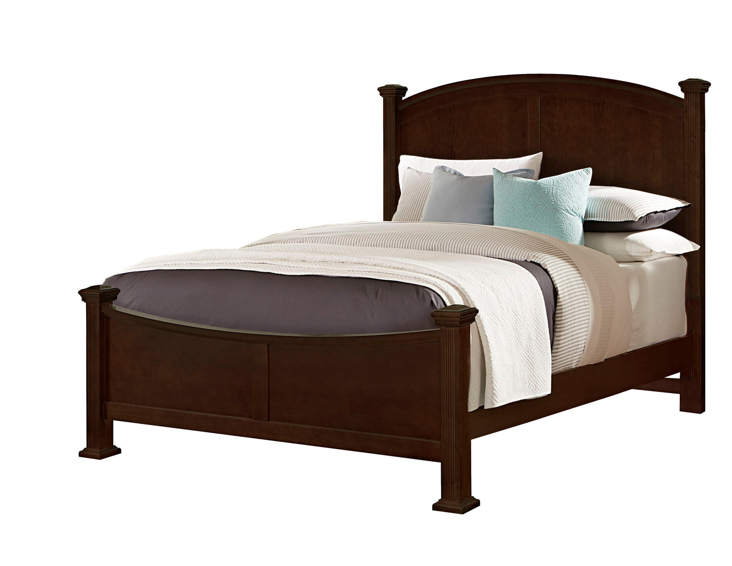 Bonanza - Queen Poster Bed - Merlot