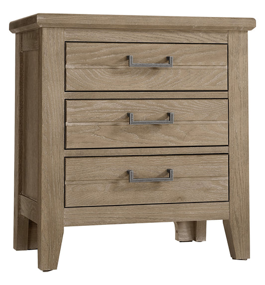 Passageways - 3-Drawers Nightstand - Deep Sand