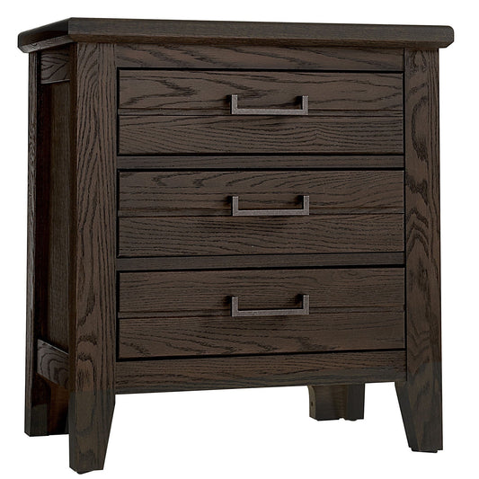 Passageways - 3-Drawers Nightstand - Charleston Brown