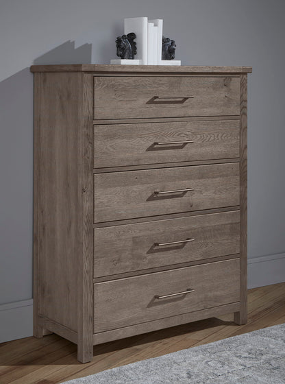 Dovetail - 5-Drawer Chest - Mystic Grey