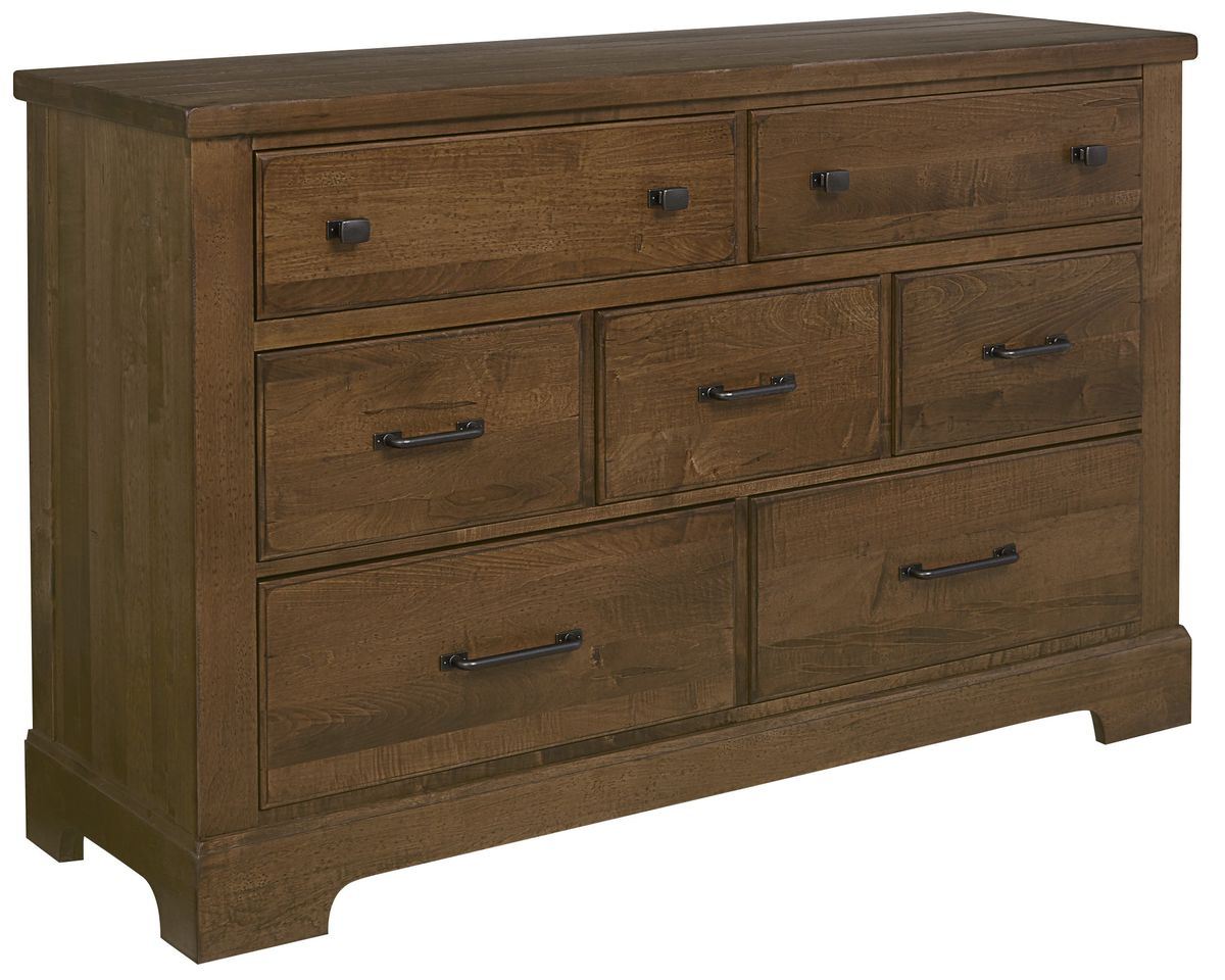 Cool Rustic - 7-Drawers Dresser - Amber