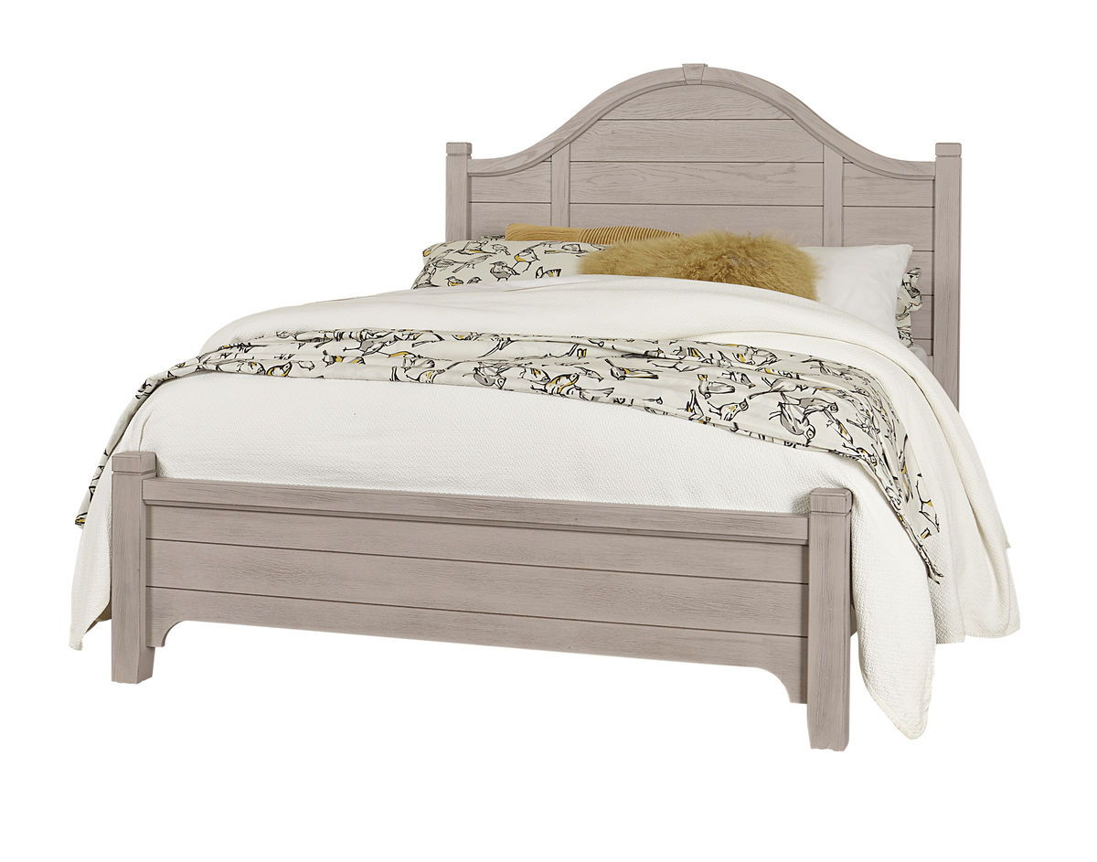 Bungalow - Queen Arched Bed - Dover Grey Two Tone