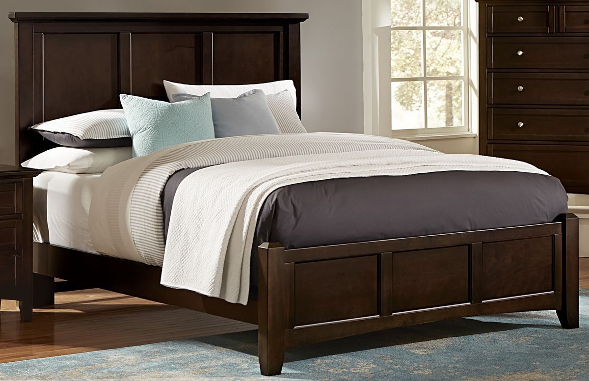 Bonanza - Queen Mansion Bed - Merlot