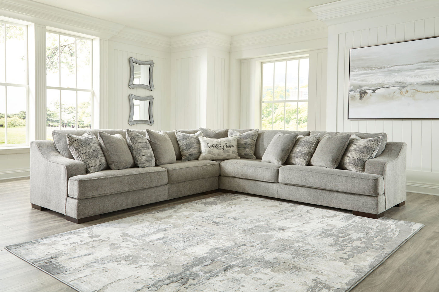 Bayless - Smoke - Corner Sofa 3 Pc Sectional