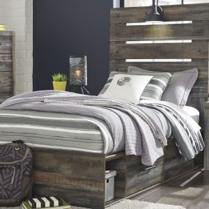 Drystan - Multi - Twin Panel Bed with Storage