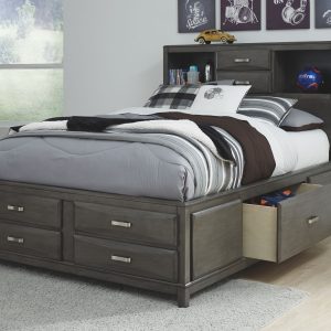 Caitbrook - Gray - Full Storage Bed