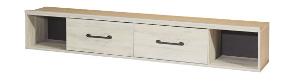 Cambeck - Whitewash - King Panel Bed with Side Storage 2