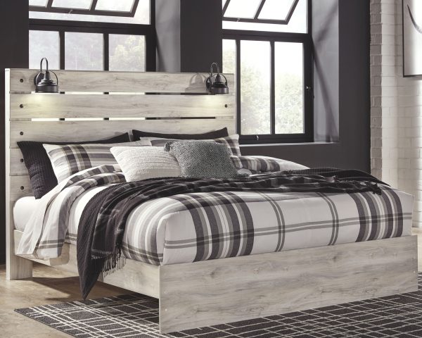 Cambeck - Whitewash - King Panel Bed