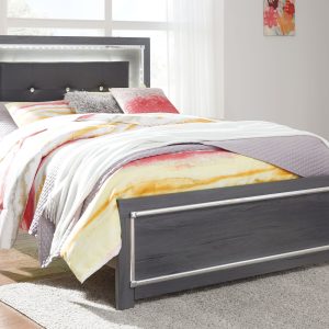 Lodanna - Gray - Full Panel Bed