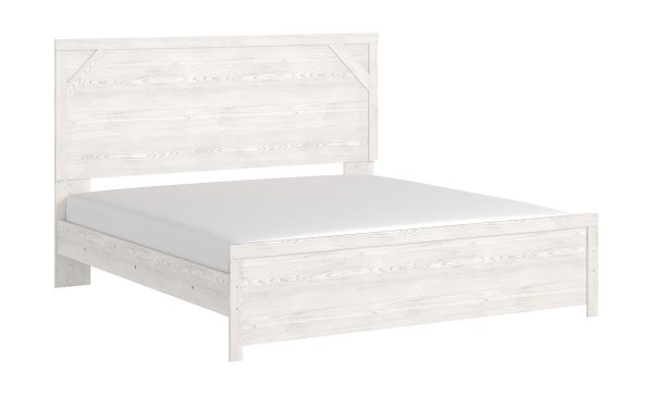 Gerridan - White/Gray - 2 Pc. - King Panel Bed